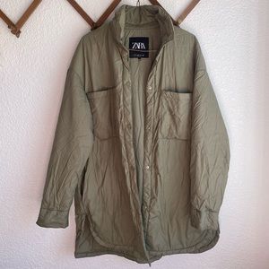 Zara Oversized Army Green jacket